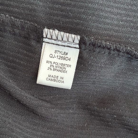 Zenana black corduroy jean jacket style shirt jacket shacket front raw hem - Picture 12 of 16